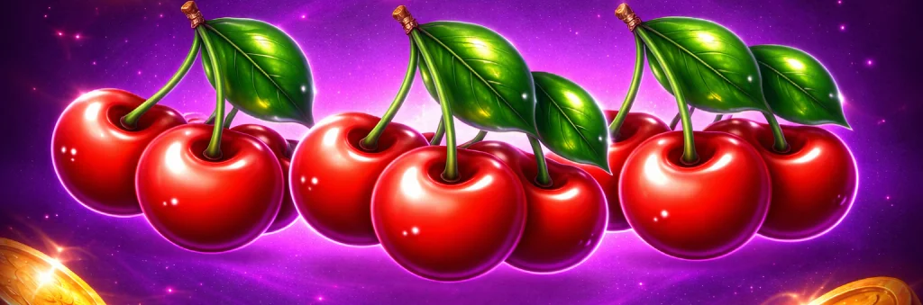 Drei große Kirschen im Basket Bounty-Slot